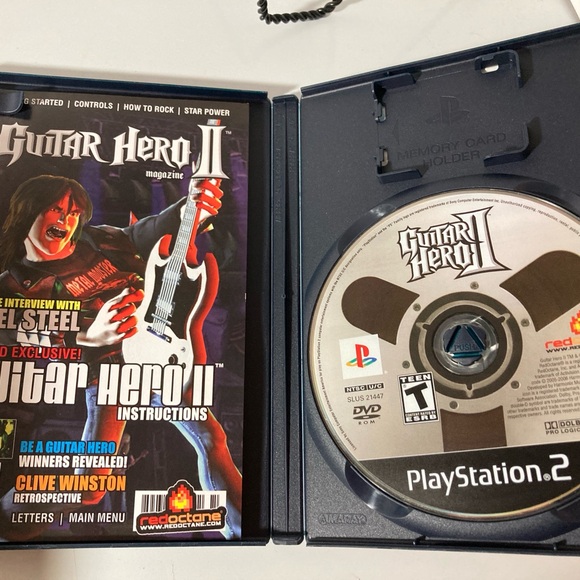 Guitar Hero Encore: Rocks the 80s (Sony PlayStation 2, 2007) & Guitar Hero 2 - Picture 4 of 4
